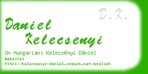 daniel kelecsenyi business card